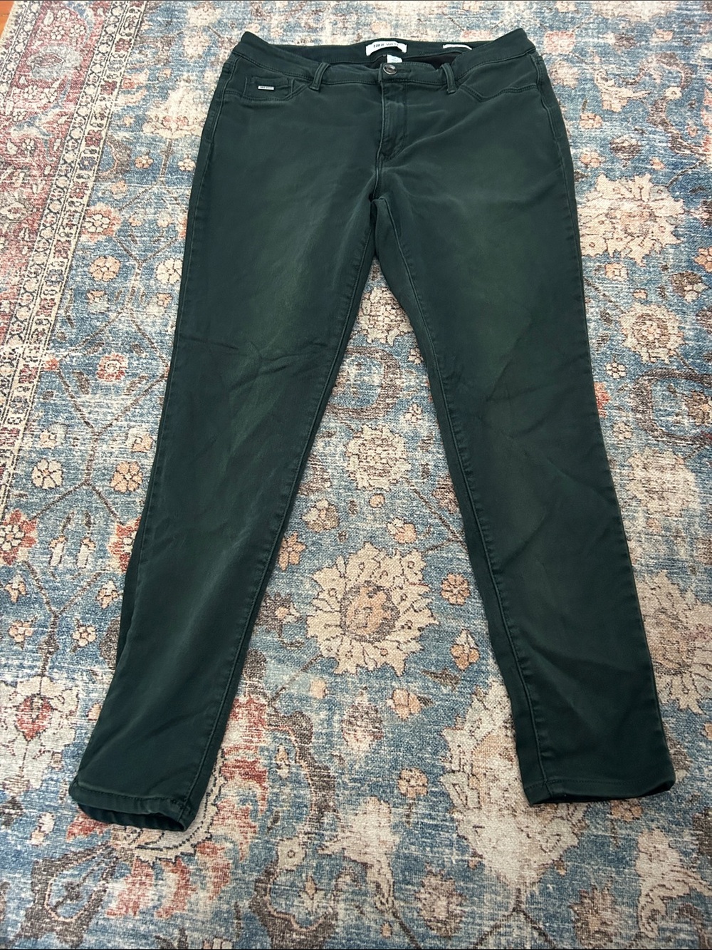 Nine West Women's Stretch Jessica Jegging Pants, Ankle Length Green Sz 14